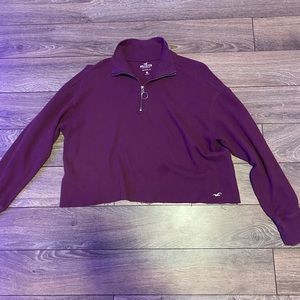 Hollister quarter zip top